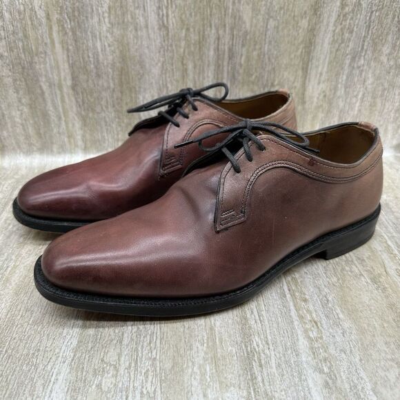 Allen Edmonds Grantham Mens Leather‎ Shoes 7D Oxblood USA EXCELLENT!!!